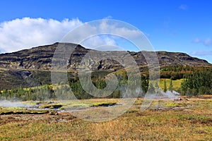 Summer landscape in Thingvellir National Park, Iceland