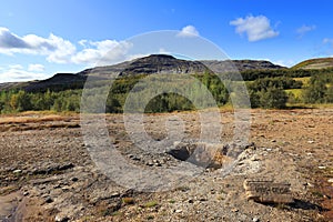 Summer landscape in Thingvellir National Park, Iceland