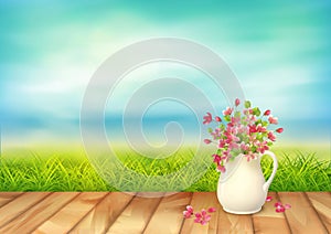 Summer Landscape Vector