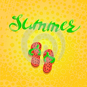 Summer letterin hand drawn and step-ins handmade graphicsAbstract Blot points. The blast wheels. Design elements.
