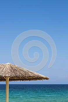 Summer lifestyle. Beach time and vacation concept. Travel destination. Minimal style