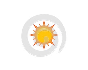 Summer logo template vector icon