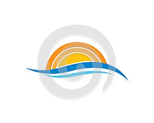 Summer logo vector icon