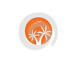 summer logo vector icon