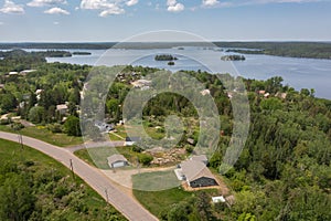 Summer on Miners Lake in Ely Minnesota USA