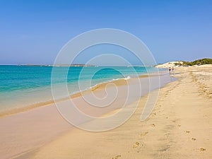 Summer mood on the beach in Cape Verde photo