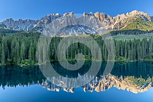 Summer morning at Lake Karersee