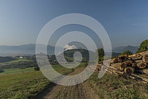 Summer morning near Martincek village