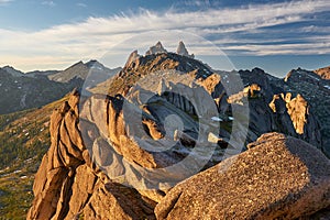 Ergaki Ridge Nature Park. Krasnoyarsk region Russia photo