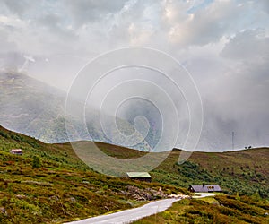 Summer mountain cloudy landscape (Norway