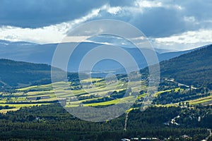 Summer mountain country landscape (Norway).