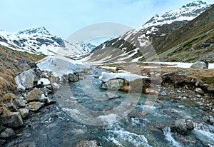 Summer mountain landscape (Fluela Pass, Switzerland)