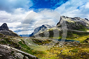 Summer mountain landscape of Norway