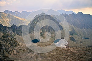 Summer mountain landscape in Slovak mountains.