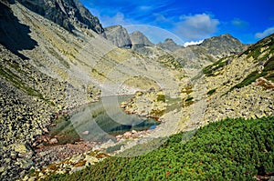 Summer mountain landscape in Slovak mountains.