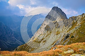 Letná horská krajina v slovenských horách.