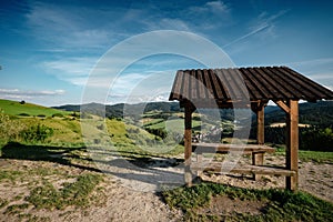 Summer mountain landscape in Slovakia, travel concept