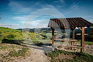 Summer mountain landscape in Slovakia, travel concept