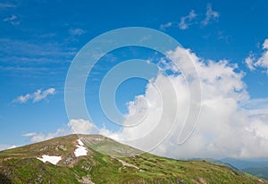 Summer mountain pidge (Ukraine, Carpathian)