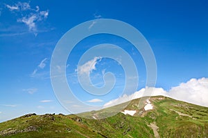 Summer mountain ridge (Ukraine, Carpathian Mt's)