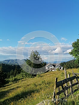 Summer mountain landscape from Fundata