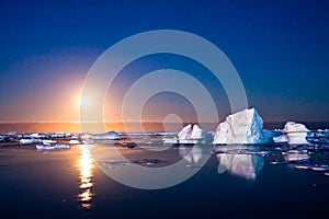 Summer night in Antarctica