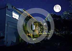 Summer Night RV Camping photo