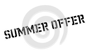 Summer Offer rubber stamp