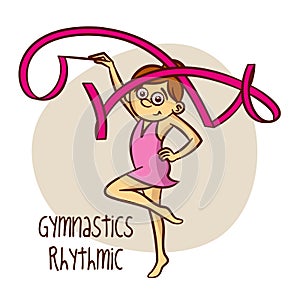 Summer Olympic Sports. Gymnastics Rhythmic. Tare photo