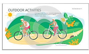 Summer outdoor activity cycling