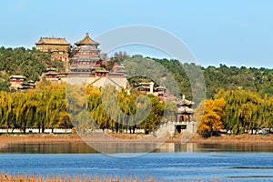 Summer palace in autumn