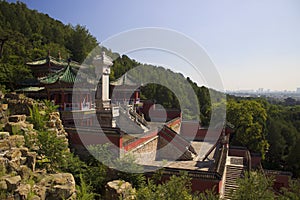 Summer Palace with historical architecture in Beijing