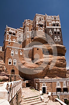 Summer palace at Wadi Dhar in Yemen photo