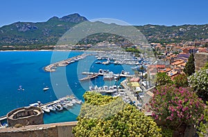 Summer panorama of Calvi, Corsica