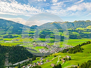 Summer Panorama of Hollersbach Im Pinzgau photo