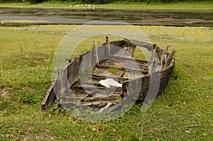 Summer panorama of the pond near Kovilj, not far from Novi Sad