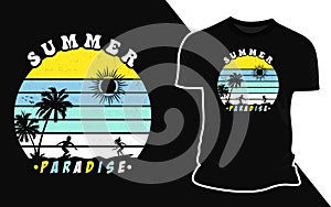 Summer Paradise - Outdoor Vector Design Graphics