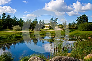 Summer park in Ventspils