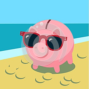 Summer piggy bank