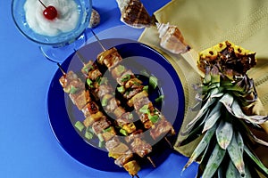 Summer Pineapple Pork Skewers