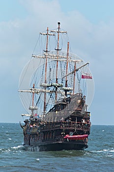 Summer pirate cruise ship