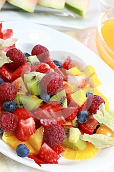 Summer refreshment - fruit salad