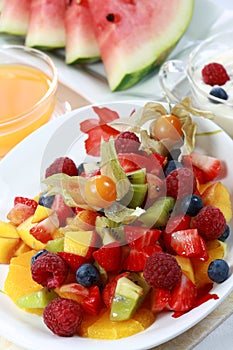 Summer refreshment - fruit salad