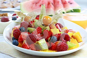 Summer refreshment - fruit salad