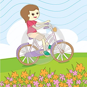 Summer ride bicycle