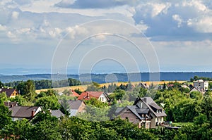 Summer rural landscape.