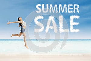 Summer sale advertising