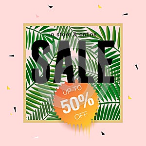 Summer sale background layout for banners ,wallpaper, flyers, invitation, posters, brochure, voucher discount. Vector