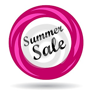 Summer sale colorful icon