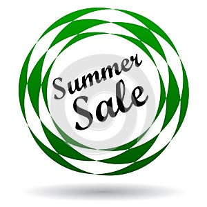 Summer sale colorful icon